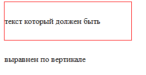 Вертикальное выравнивание с помощью CSS