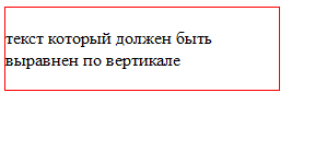 Вертикальное выравнивание с помощью CSS