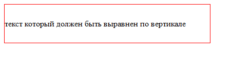 Вертикальное выравнивание