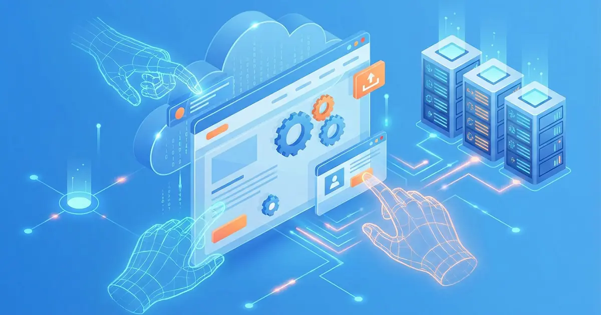 Техническая поддержка сайта — специалист работает над обслуживанием веб-проекта в окружении мониторов с дашбордами и графиками мониторинга