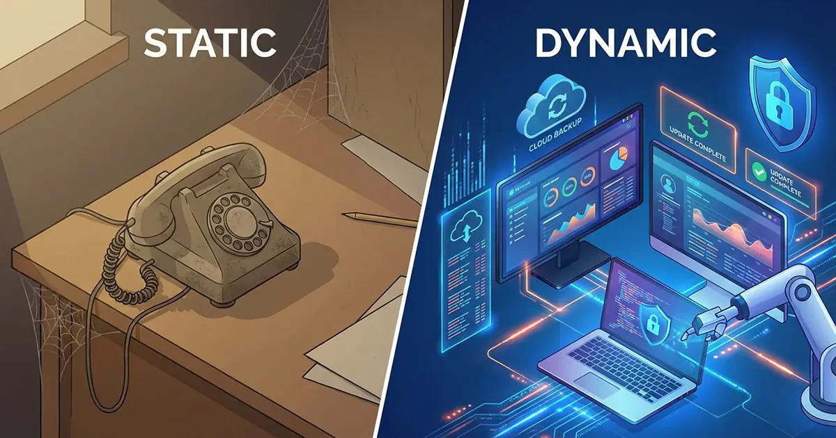 Айсберг как метафора поддержки сайта: над водой видна только веб-страница, а под поверхностью скрыта огромная инфраструктура из бэкапов, систем безопасности и мониторинга