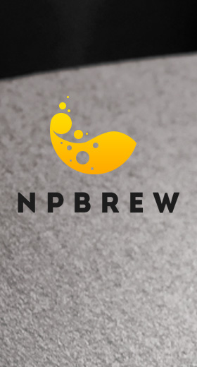 Дизайн логотипа «NP Brew»